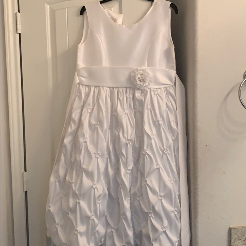 White floral dress